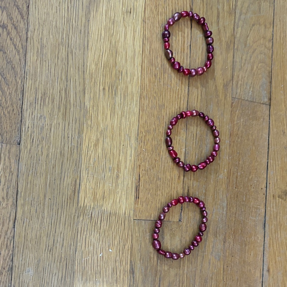 Charming Pink Beaded Bracelet Set for Kids